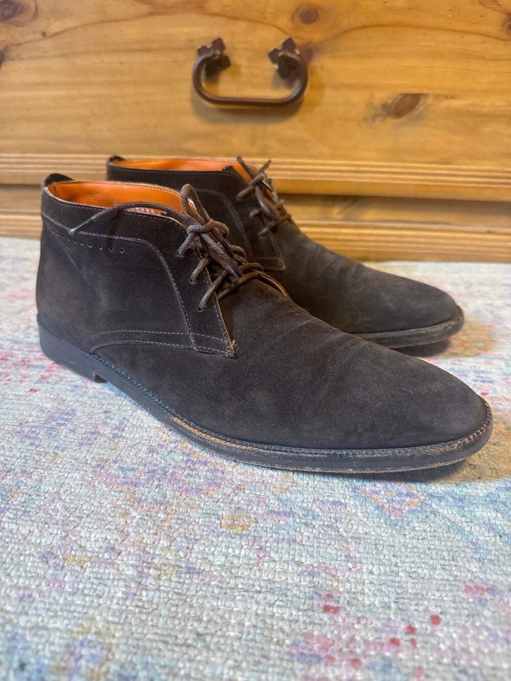 Martin‎ Dingman Brown Suede Chukka Shoes Boots 9